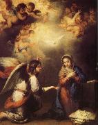 Bartolome Esteban Murillo Angel messenger oil painting reproduction